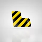 Znak podłogowy, naklejka - oznacznik do pól odkładczych - kształt `L` pełny